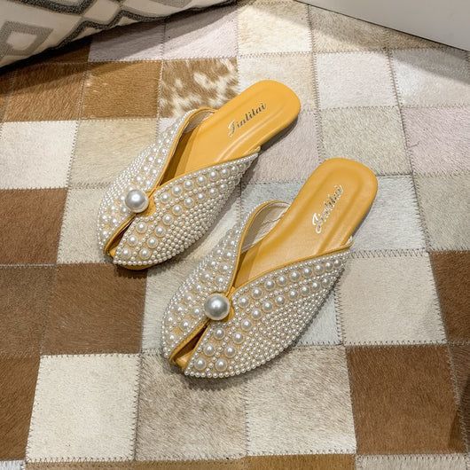 Sandalias Planas Femeninas Pearl Outer Wear - Image 3
