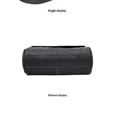 Bolsa Crossbody de Cuero Curtido al Vegetal para Hombre - Estilo Vintage - Image 20