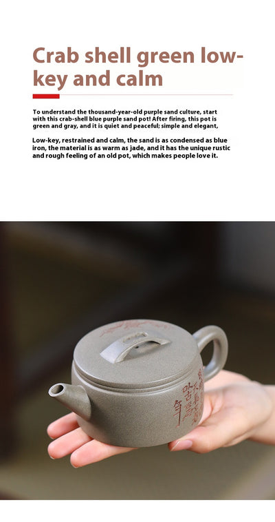 Tetera Artesanal de Barro Púrpura con Boca Ancha - Té Premium Hanwa - Image 11