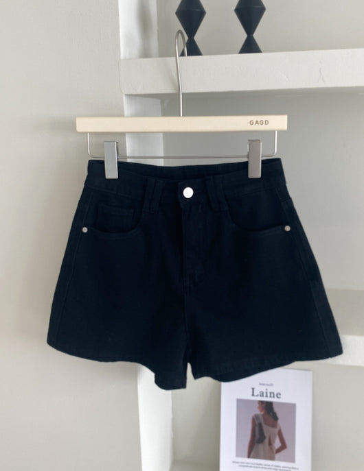 Shorts Denim Cintura Alta Elástico en Cuatro Lados Tonos Claros - Image 11