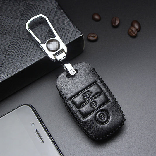 Funda de Cuero Genuino para Llaves del Auto - Image 2