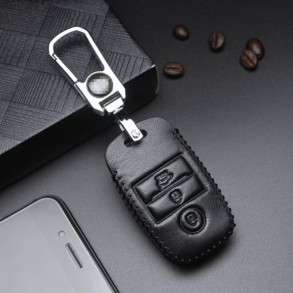 Funda de Cuero Genuino para Llaves del Auto