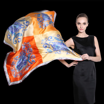 Pañuelo de Seda Estampado para Mujer - Diseño Minimalista