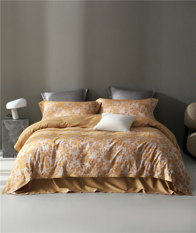 Juego de Cama Jacquard Algodón Puro Estilo Retro Americano 4 Piezas - Image 26