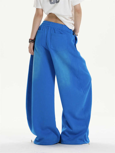 Pantalones Jogger Holgados con Letras Desgastadas y Cordón Ajustable - Image 7