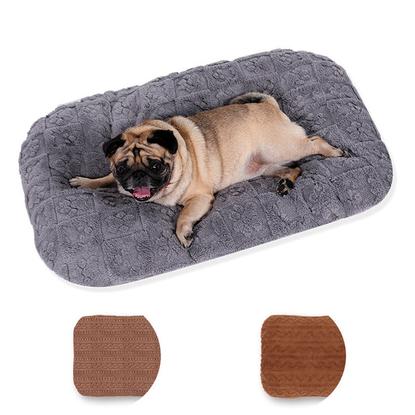 Cama de Felpa para Mascotas - Sofá Cálido y Acolchado Lavable a Máquina
