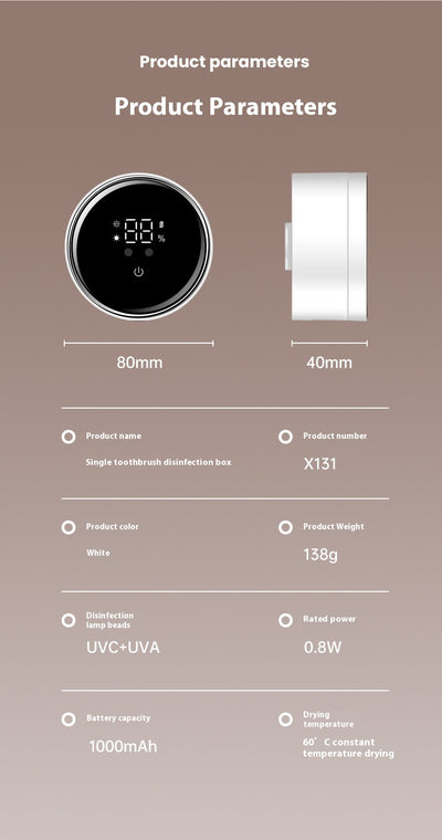 Esterilizador de Cepillo de Dientes USB con Carga por Inducción - Image 17
