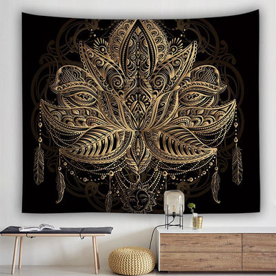 Atrapasueños Dorado Decorativo