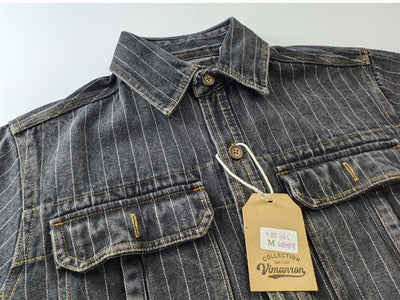 Camisa Denim Vintage Lavada para Hombre - Estilo Casual Americano - Image 13