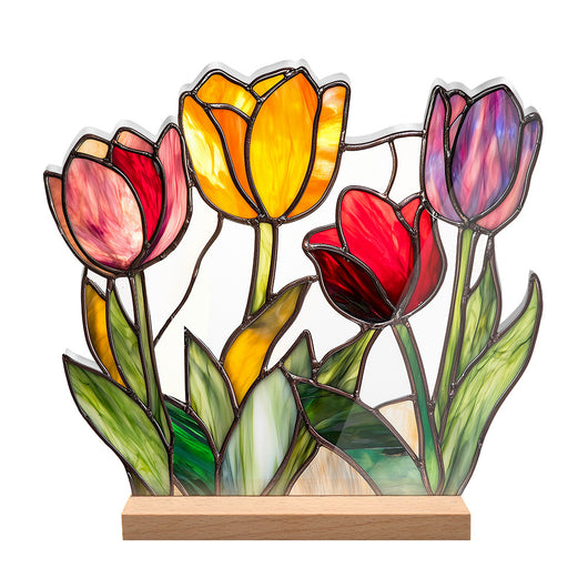 Adornos Decorativos Acrílicos con Efecto Cristal - Flores y Paisajes - Image 38