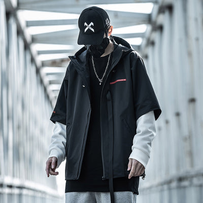 Chaqueta Hoodie Desmontable Hombre Oversized Tendencia Urbana - Image 4