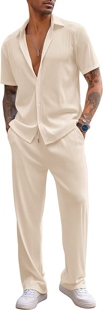 Pantalón Corto Suelto de Ocio - Traje Deportivo Casual - Image 2