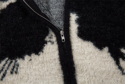 Suéter Oversize Patchwork Cuello Alto Comodidad Total - Image 10