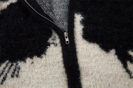 Suéter Oversize Patchwork Cuello Alto Comodidad Total - Image 10