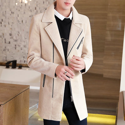 Abrigo de Invierno para Hombre en Lana y Cachemira - Chaqueta Negra Elegante - Image 3