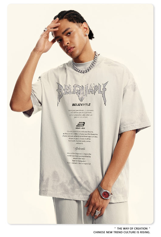 Playera de Carreras con Letras para Hombre - Image 7