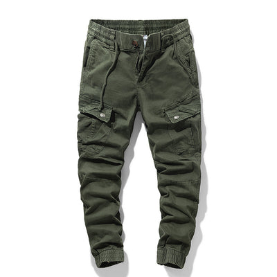 Pantalones Casuales Retro Japoneses con Cintura Elástica para Primavera y Otoño - Image 9