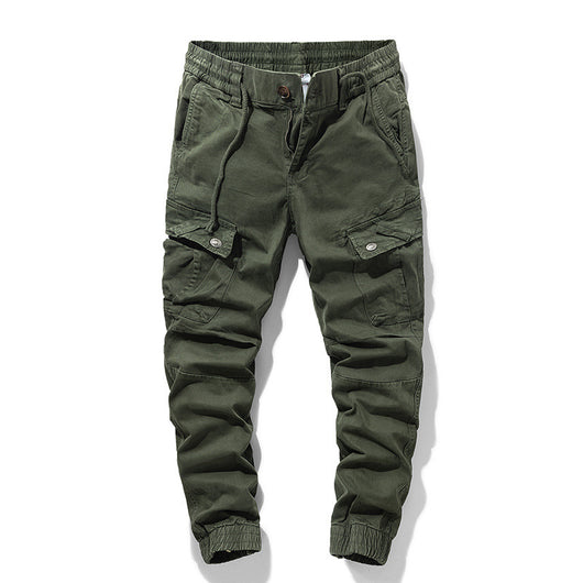 Pantalones Casuales Retro Japoneses con Cintura Elástica para Primavera y Otoño - Image 9