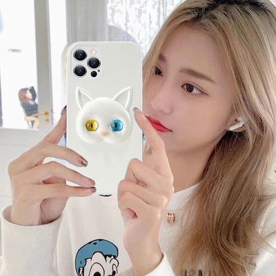 Funda Protectora para iPhone con Diseño de Gato Kawaii - Image 9