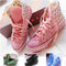 Zapatillas Altas Estilo Coreano con Remaches y Efecto Desgastado para Chicas