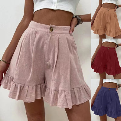 Shorts Talle Alto para Mujer Estilo Europeo y Americano