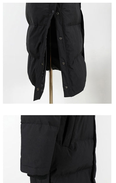 Abrigo de Algodón Acolchado Largo Suelto para Mujer - Image 23