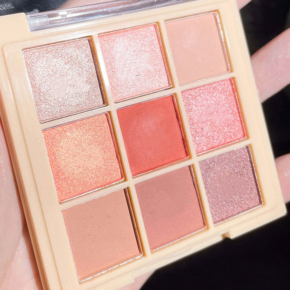 Paleta de Sombras de Ojos 9 Colores Tierra - Maquillaje Profesional