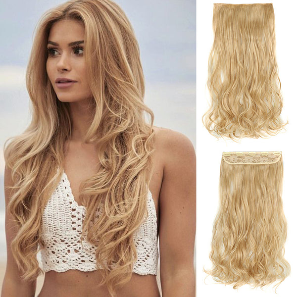 Extensiones de Cabello Ondulado Largo Voluminoso - Efecto Natural Sin Rastro