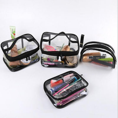 Bolsa Organizadora de Maquillaje Transparente Impermeable para Viajes