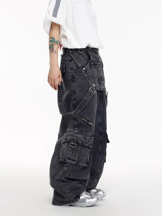 Pantalones Vaqueros Estilo Vintage Americano con Costuras de Diseño - Image 21