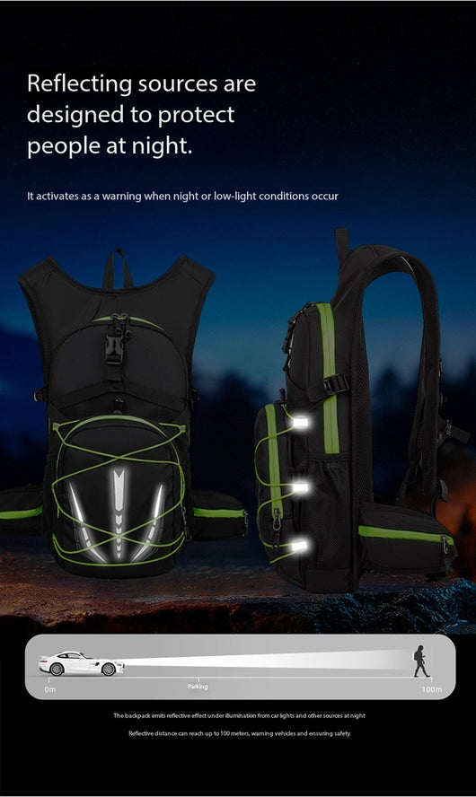 Mochila de Hidratación Ligera, Transpirable con Detalles Reflectantes - Image 24