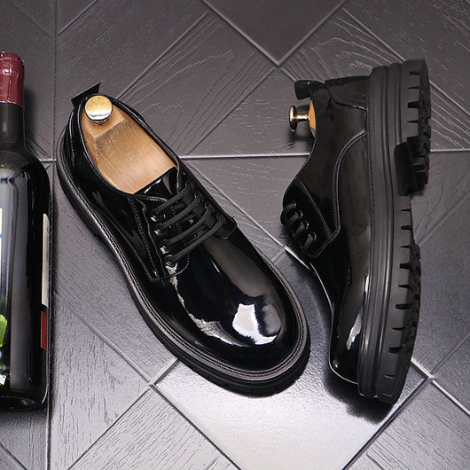Zapatos de Cuero Casuales para Hombre con Suela Gruesa - Otoño Invierno - Image 3