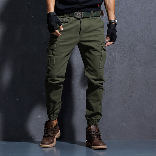 Pantalones Slim Fit de Color Sólido para Hombre - Image 7
