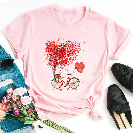 Playera Gráfica de Ciclismo Estilo Europeo para Mujer - Image 15