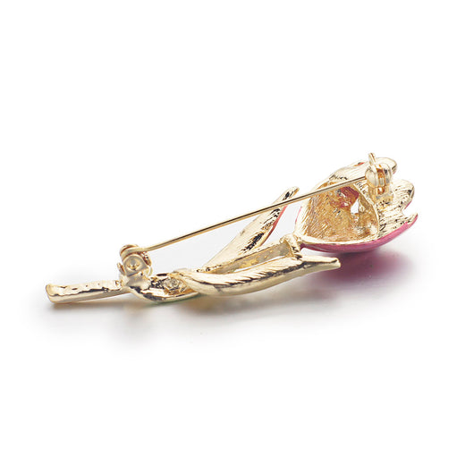 Broche de Diamante con Diseño de Tulipán - Image 12