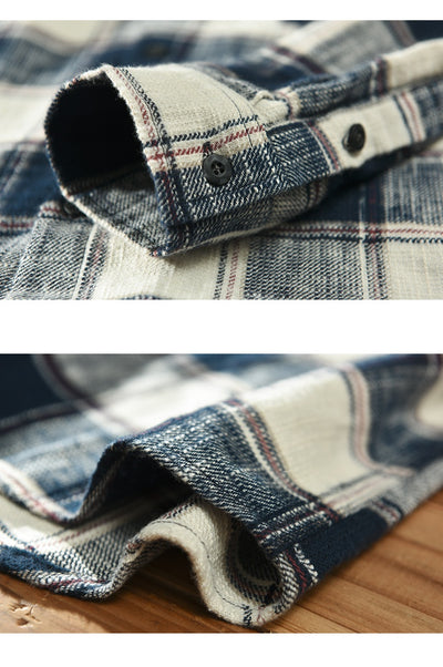 Camisa Casual de Cuadros para Hombre - Manga Larga Primavera Otoño - Image 12