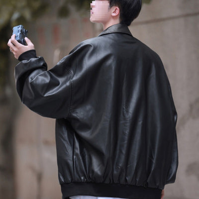 Chaqueta de Cuero PU con Hombros Acolchados para Adolescentes Talla Plus - Image 11