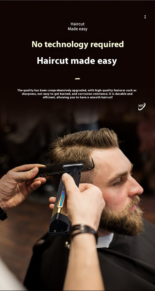 Cortadora de Cabello Eléctrica Profesional Retro con Grabado de Precisión - Image 6