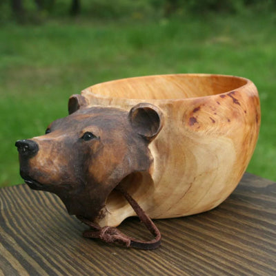 Taza Kuksa Escandinava Tallada a Mano - Taza de Madera para Camping y Café - Image 17