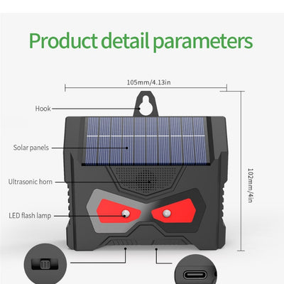 Repelente Solar Ultrasónico para Animales - Image 4