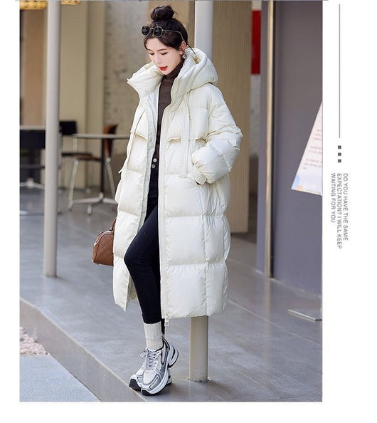 Abrigo Largo Acolchado Impermeable para Mujer - Protección Total en Invierno - Image 15
