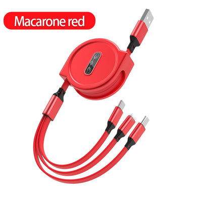 Cable de Carga Rápida 3 en 1 Telescópico Macaron 3A - Image 5