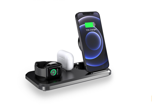 Cargador Inalámbrico Triple 15W Plegable - Compatible con Apple - Image 6