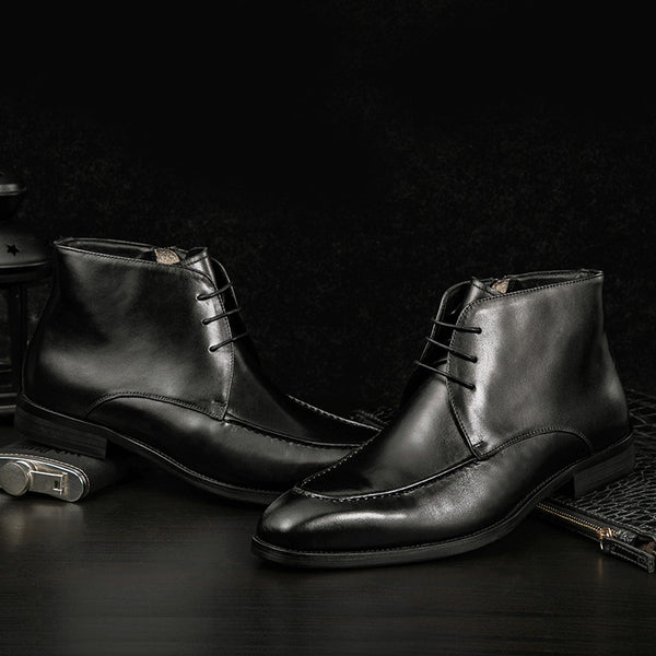 Botas Altas de Cuero para Hombre Knight - Estilo Robusto y Duradero