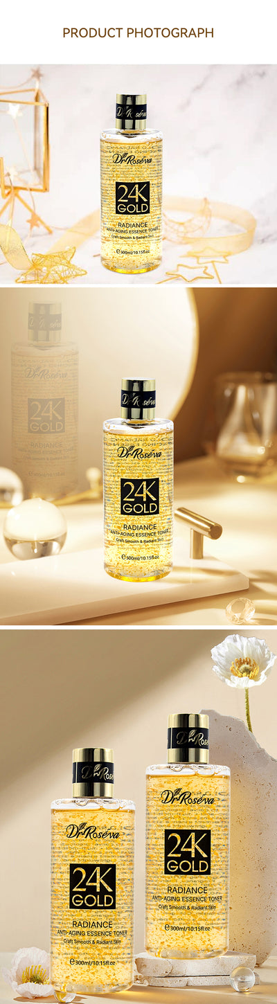 Tónico Facial de Oro 24K y Colágeno - Poros Refinados e Hidratación Profunda - Image 12