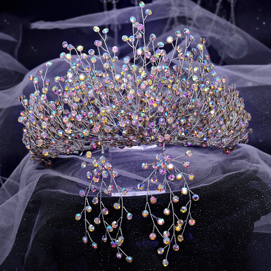 Corona Nupcial de Cristal Hecha a Mano - Tiara Exquisita para Novia - Image 13