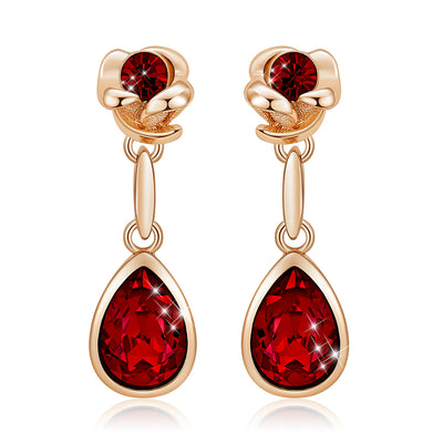 Aretes de Rosa Europeos y Americanos - Diseño Minimalista y Elegante - Image 6