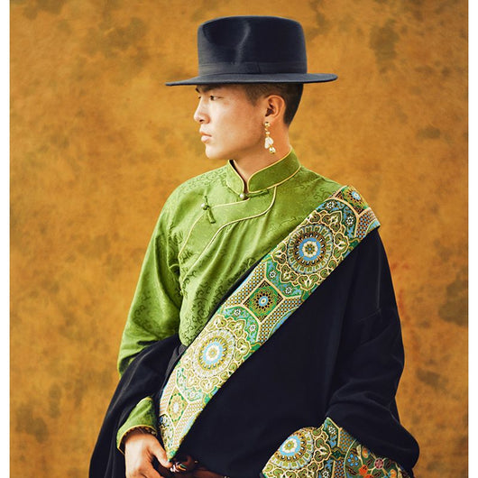 Traje Tradicional Tibetano para Hombre - Ropa Auténtica de Lhasa - Image 11