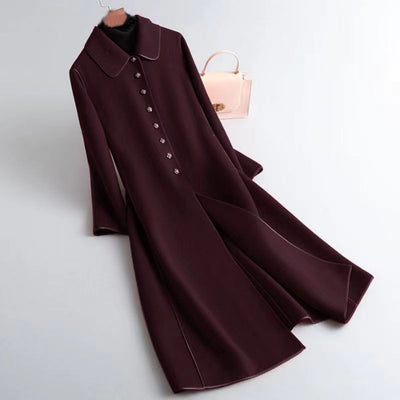 Abrigo Largo Elegante para Mujer Hasta la Rodilla - Image 7
