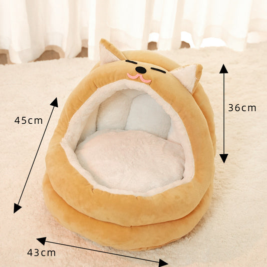 Cama Térmica Acogedora para Gatos y Perros Pequeños - Nido Cálido y Confortable - Image 2
